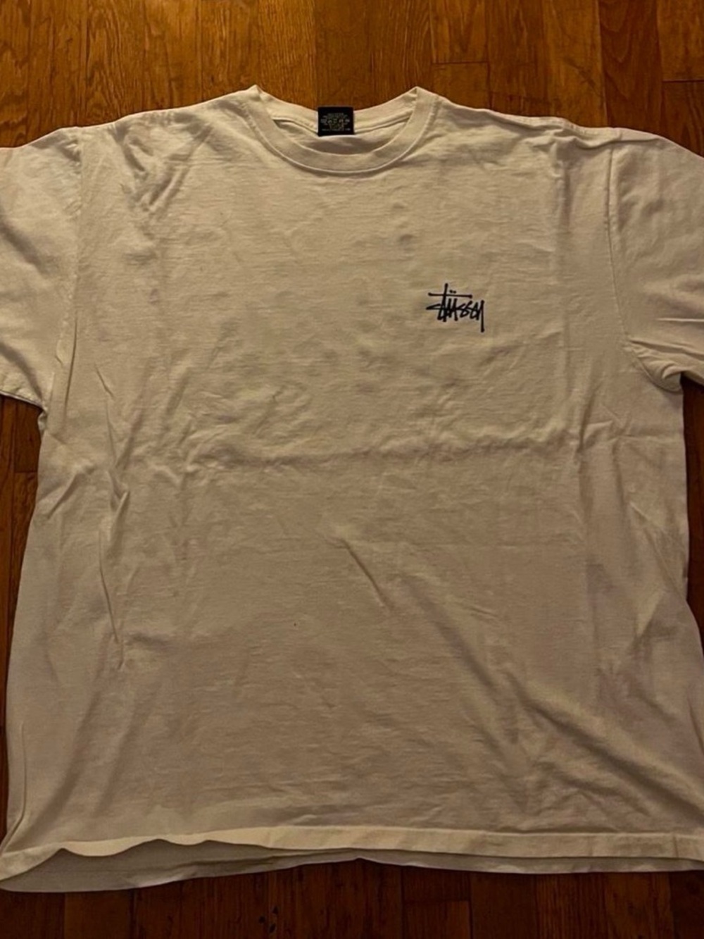 Stussy white oversized t shirt